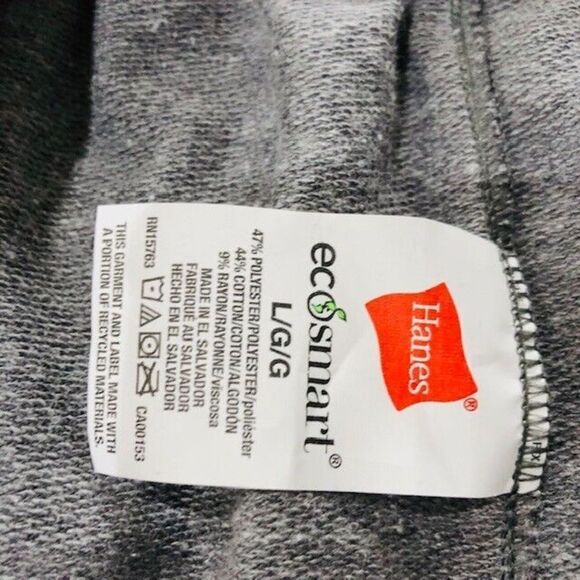 Hanes Men's French Terry Jogger Pants Sweat Lounge Elastic Waist Size Large NWT - Picture 5 of 8